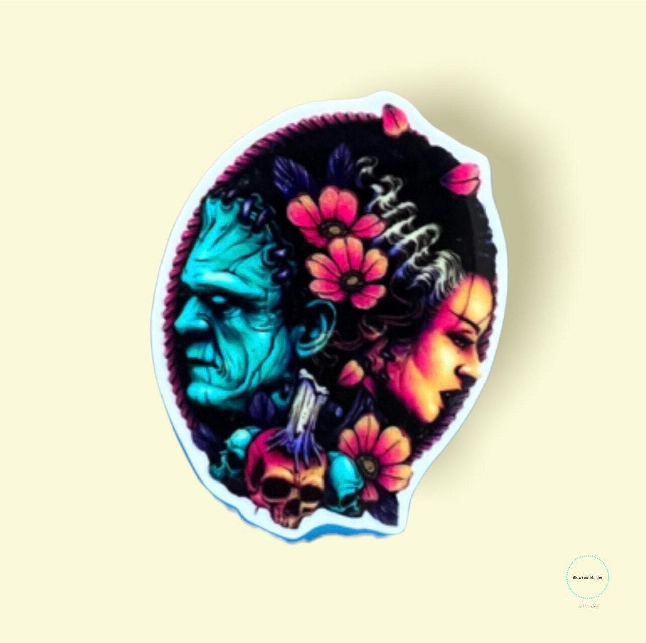 Frankenstein - Bride - Horror - Classic - Monster - Acrylic - Needle Minder - Pin - Magnet
