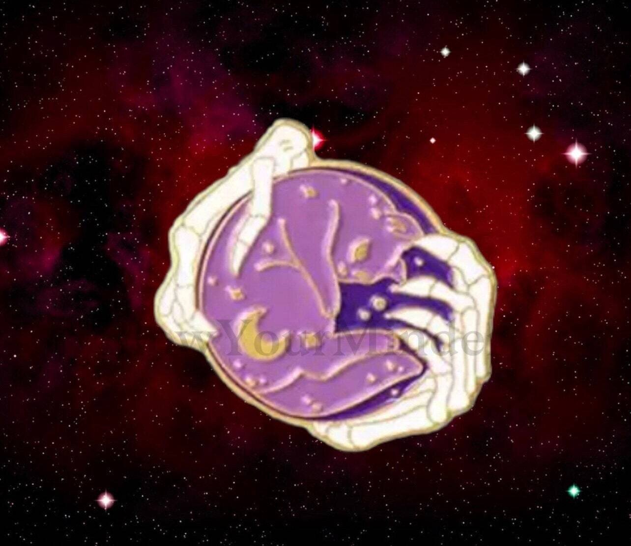 Constellation - Skeleton - Space - Planet - Hands - Bones - Needle Minder - Pin - Magnet