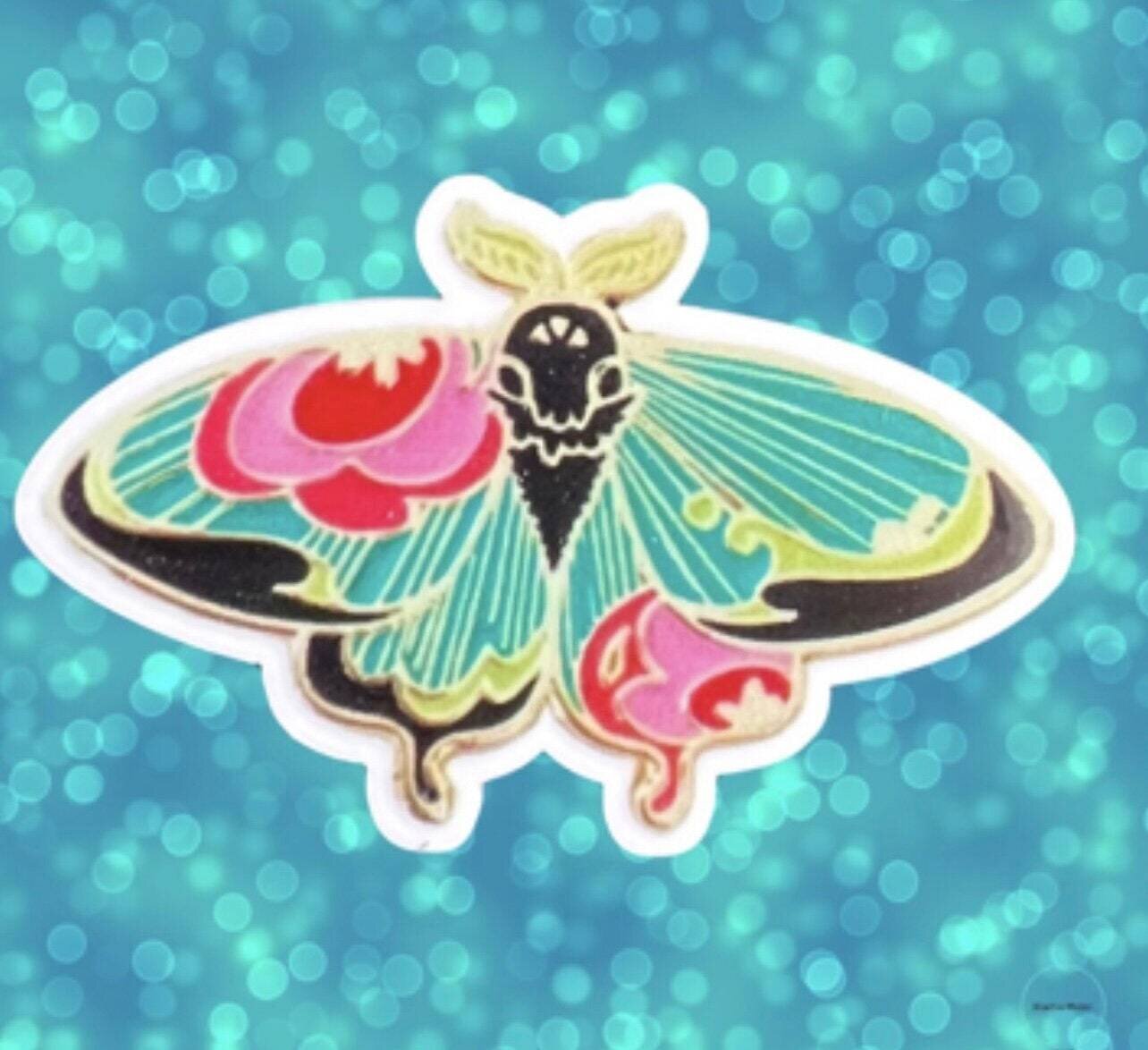 Moth - Butterfly - Acrylic - Needle Minder - Pin - Magnet