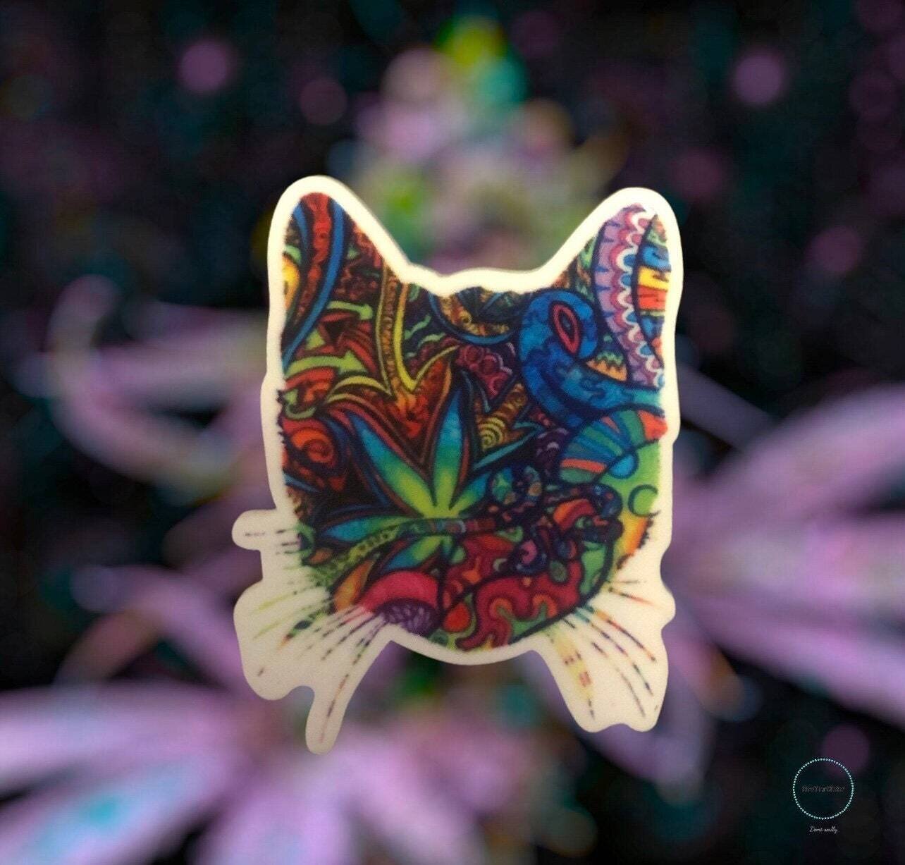 Cat - Kitty - Marijuana - Weed - Kitten - Feline - Pet - Animal - Needle Minder - Pin - Magnet