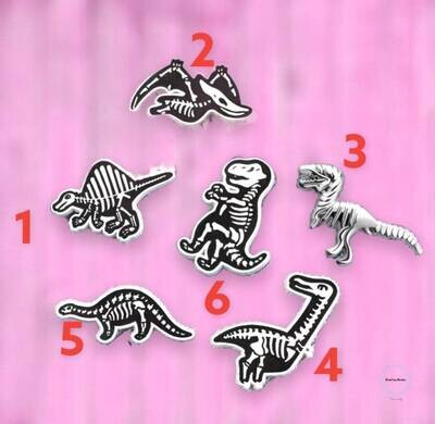Set Of Small Acrylic Pins - Dinosaur - Kid - Child - Boy - Jurassic
