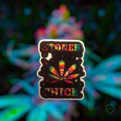Stoner Chick - CLEARANCE - Marijuana- Weed - 420 - Acrylic - Needle Minder - Pin - Magnet