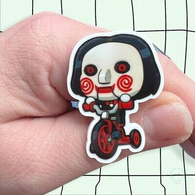 Billy - Saw - Horror - Movie - Thriller - Acrylic - Needle Minder - Pin - Magnet