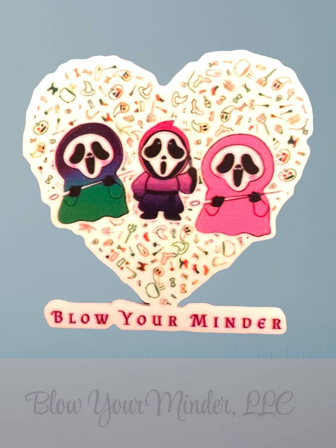 BYM - Blow Your Minder - Ghostface - Acrylic - Minder - Needle - Pin - Magnet