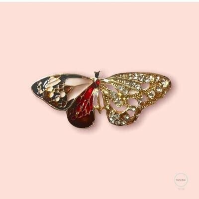 Butterfly Brooch - Pin Only - Beautiful - Costume Jewelry
