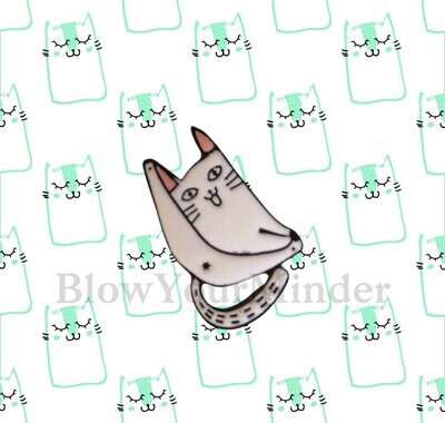 Cat - Funny - Butthole - Feline - Kitten - Kitty - Needle Minder - Pin - Magnet