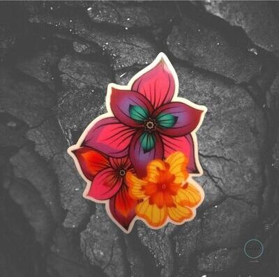 Tiger Lily - Flower - Acrylic - Minder - Needle - Pin - Magnet