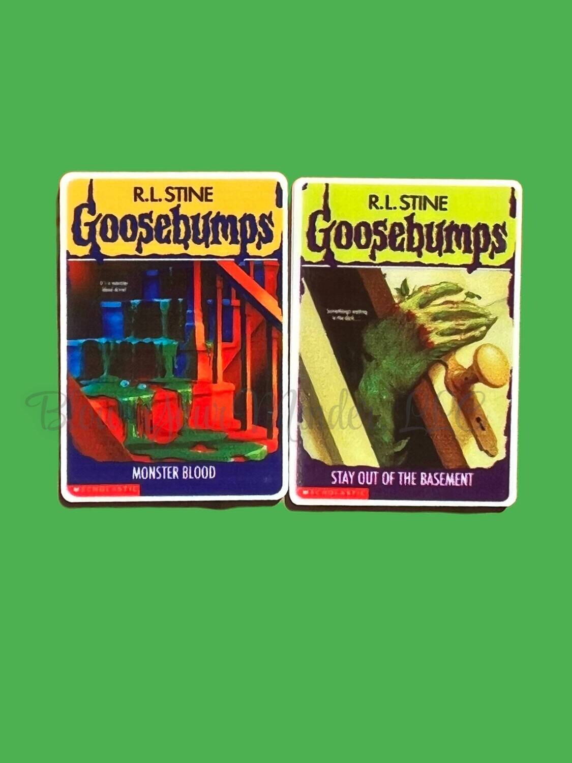 Goosebumps - Nostalgic - Book - 90’s - Beware - Scare - Spooky - Scary - Librarian - Library - Acrylic - Minder - Needle - Pin - Magnet