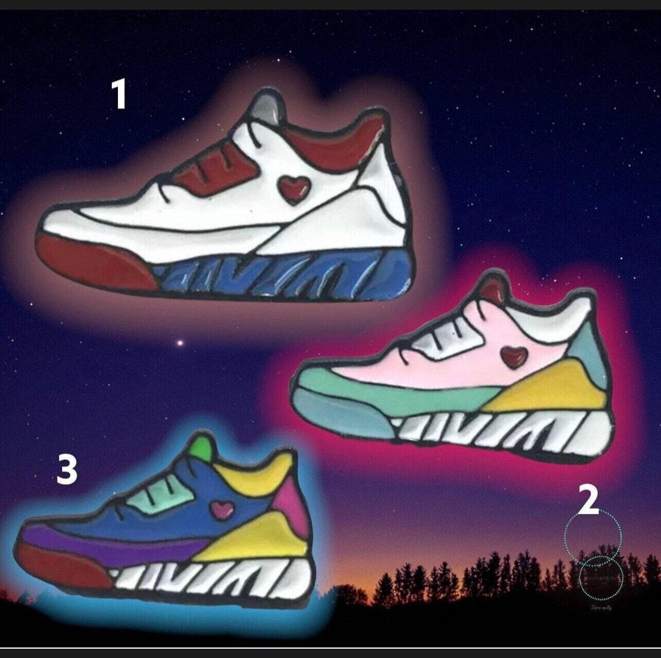 Set Of 3 Shoes - Jordan’s - Dookies - Minder - Needle - Pin - Magnet