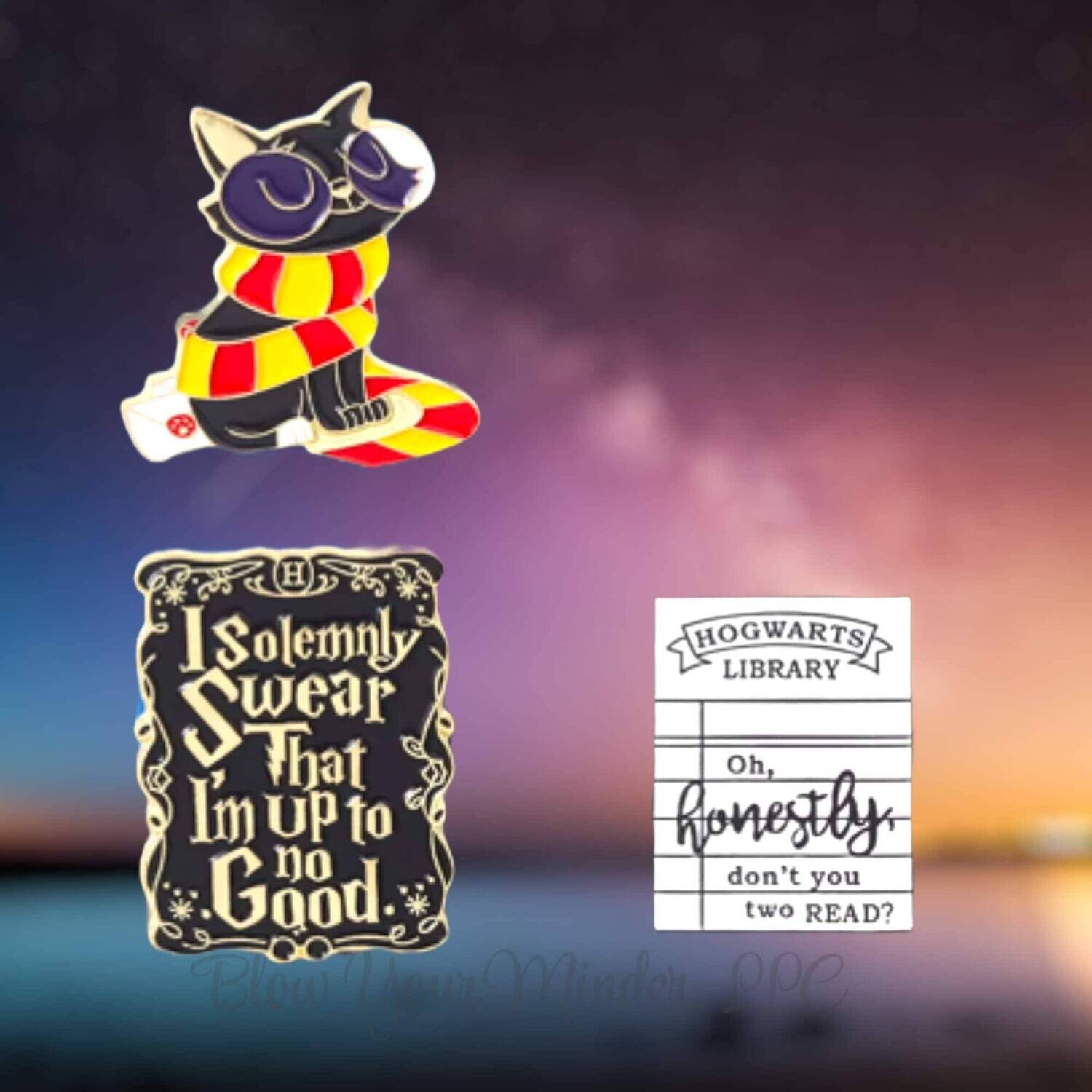 Wizard - Kitty - Solemnly - Funny - Minder - Needle - Pin - Magnet