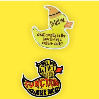 What Is The Function - Rubber Duck - Wizard - Acrylic - Needle Minder - Needle - Pin - Magnet