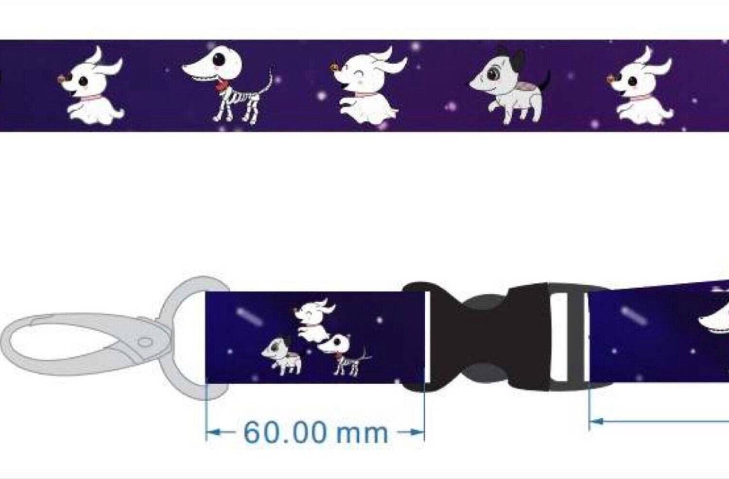 Spoopy Spooky Pups lanyard
