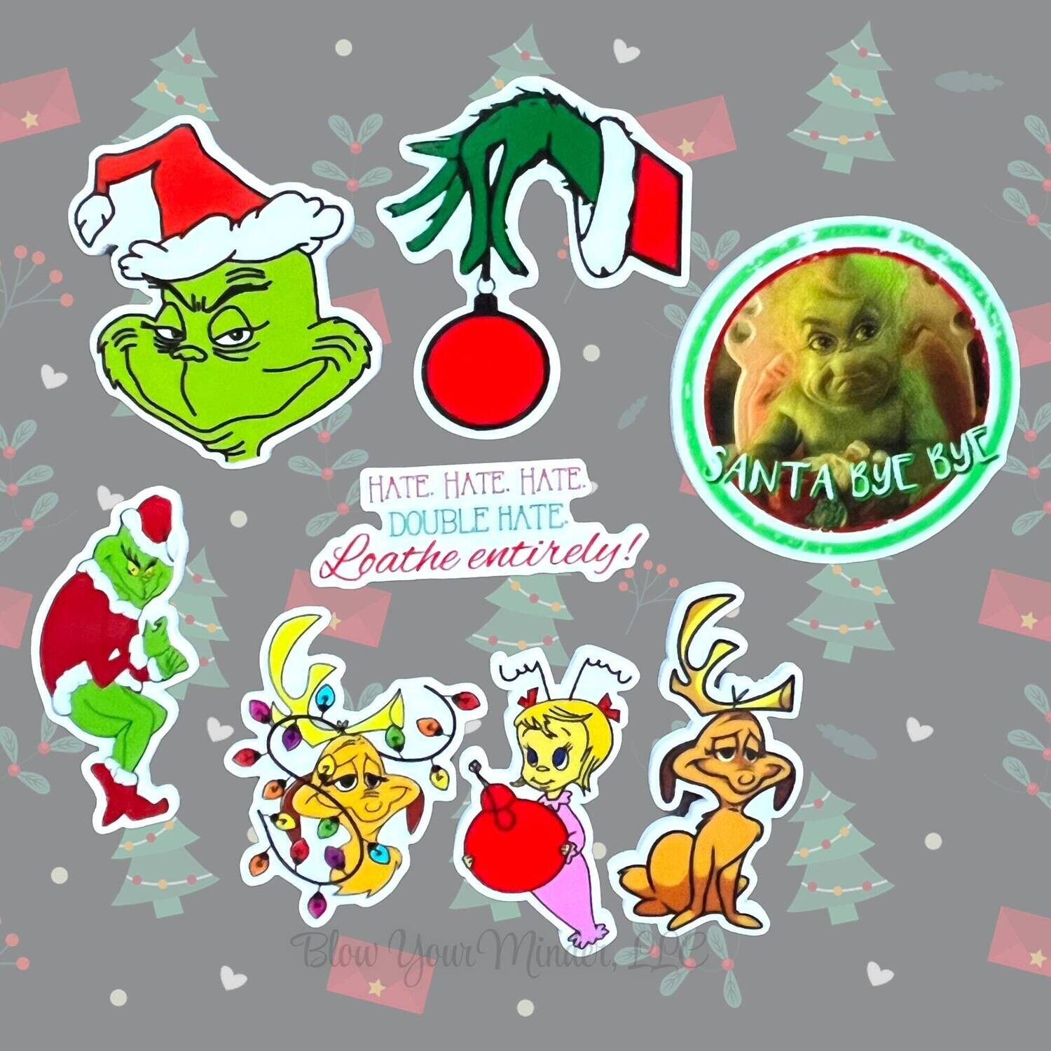 Grinch - Christmas - Funny - Movie - Acrylic - Needle Minder - Needle - Pin - Magnet