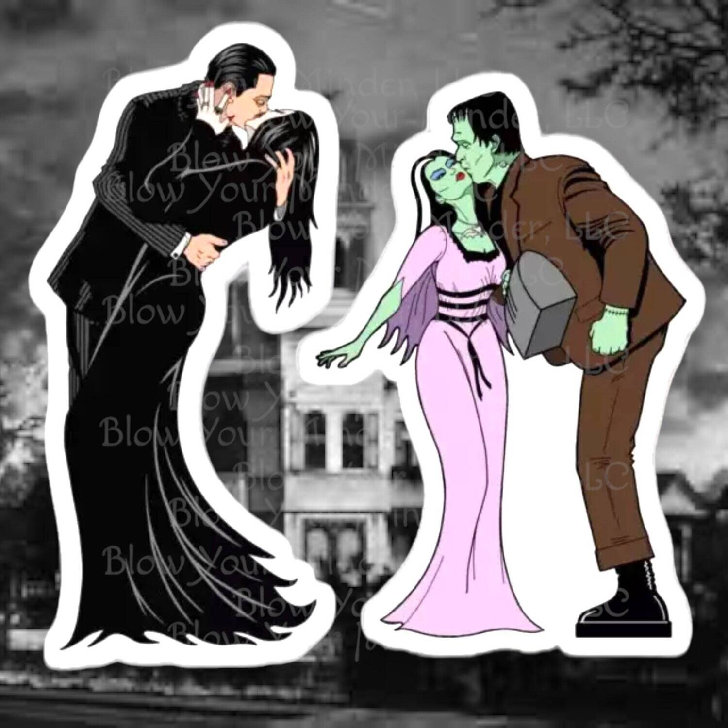 Munsters - Lily - Love - Goth - Gothic - Acrylic - Minder - Needle - Pin - Magnet