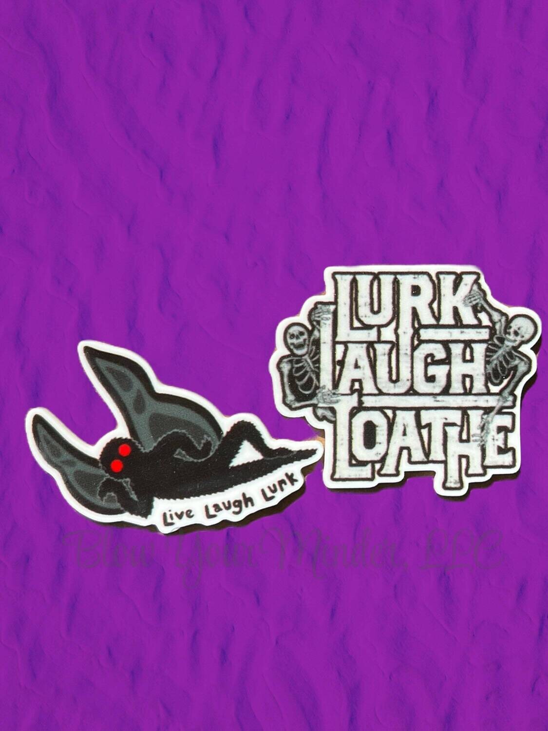 Mothman - Cryptid - Love - Live - Laugh - Lurk - Acrylic - Minder - Needle - Pin - Magnet