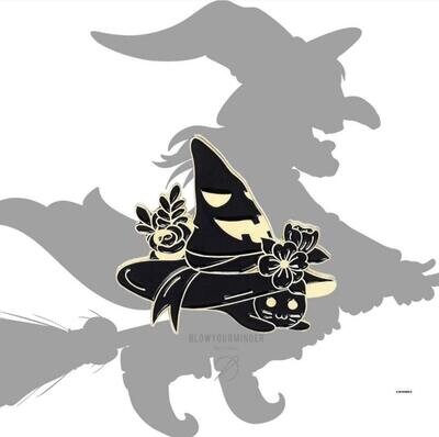 Witch - Cat Hat - Minder - Needle - Pin - Magnet
