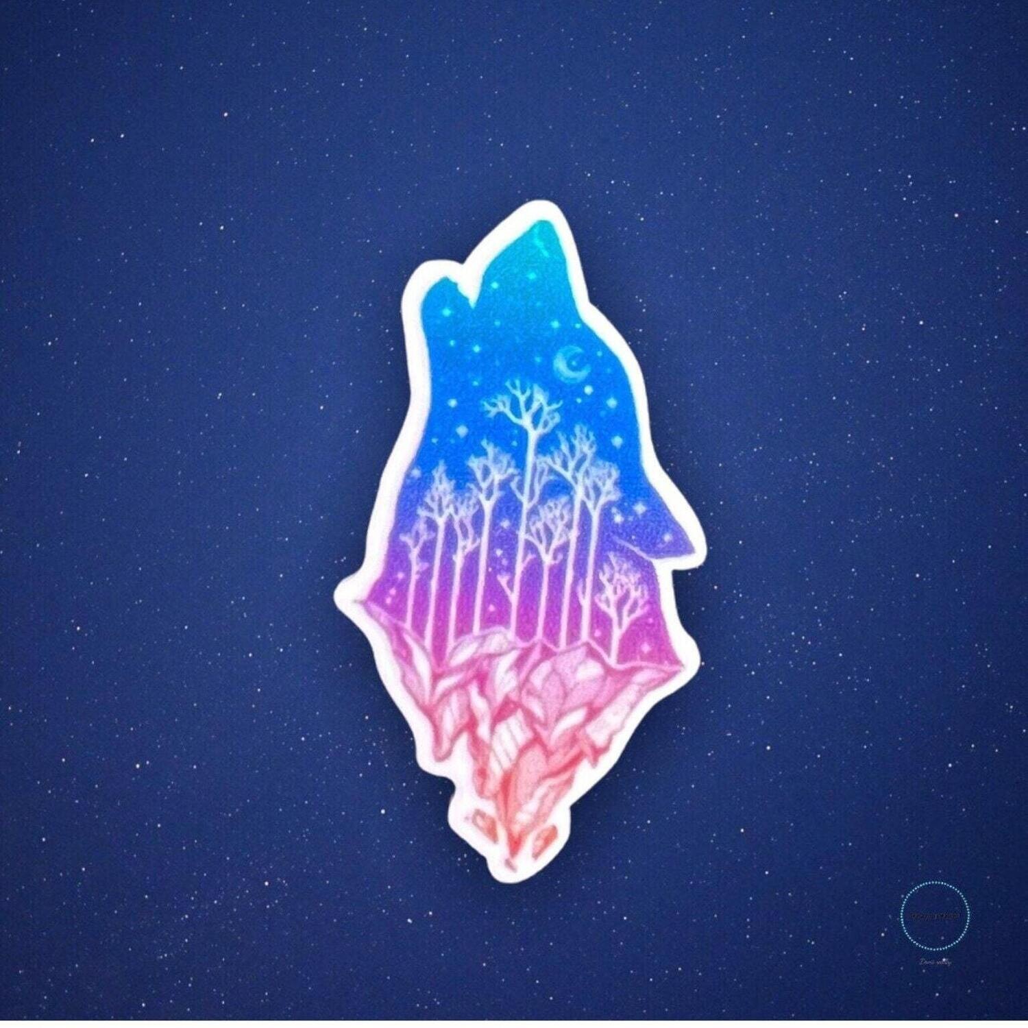 Howling Wolf - Nature - Acrylic - Needle Minder - Needle - Pin - Magnet