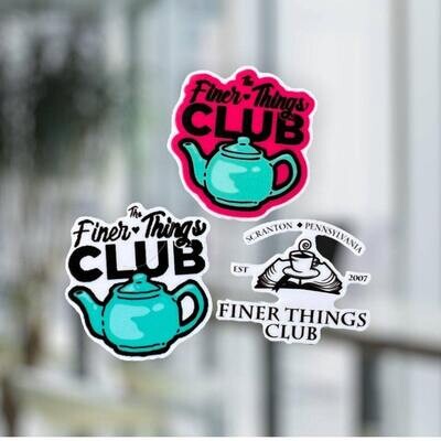 Finer Things Club - Office - Teapot - Acrylic - Needle Minder - Needle - Pin - Magnet