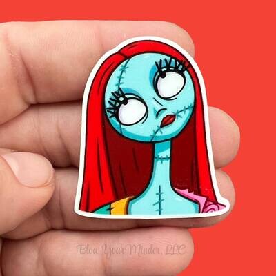 Sally - Eye Roll - Nightmare Before Christmas - - Funny - Christmas - Acrylic - Needle Minder - Needle - Pin - Magnet