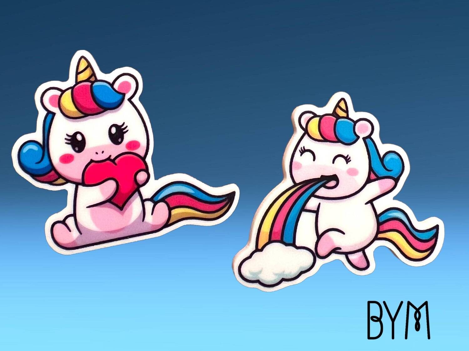 Unicorn - Kawaii - Chibi - Cute - Needle Minder - Needle - Pin - Magnet- Acrylic