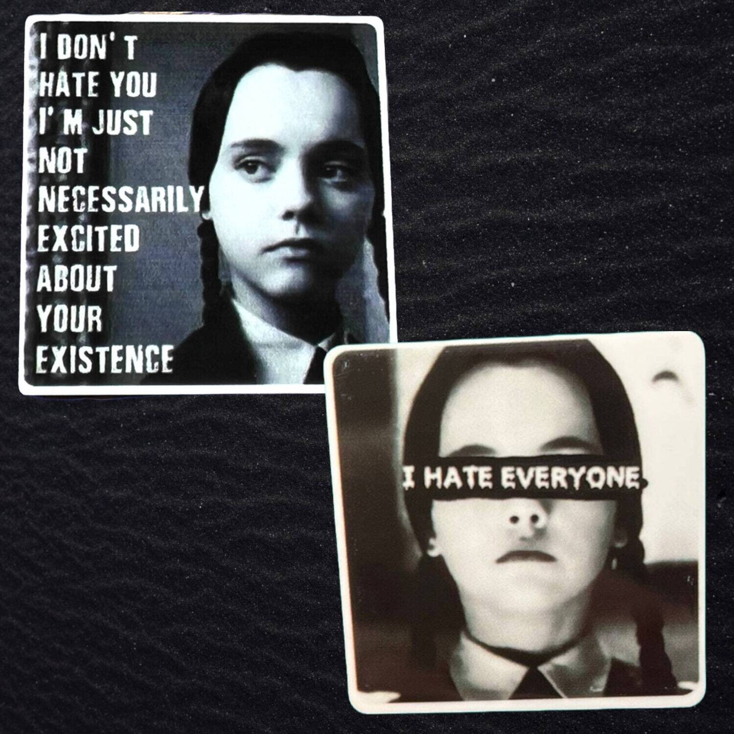Wednesday Addams - Family - Hate Everyone - Acrylic - Needle Minder - Needle - Pin - Magnet