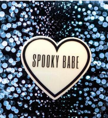 Spooky Babe - Acrylic - Minder - Needle - Pin - Magnet