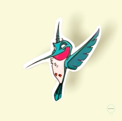 Flit - Hummingbird - Pocahontas - Acrylic - Needle Minder - Pin - Magnet