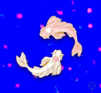 Set Of 2 - Koi Fish - Swim - Pin Only