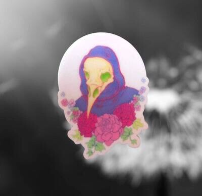 Plague Floral Doctor - Flower - Acrylic - Needle Minder - Pin - Magnet