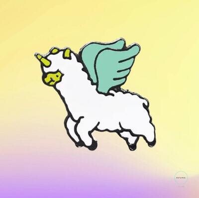 Flying Llama - Needle Minder - Pin - Magnet
