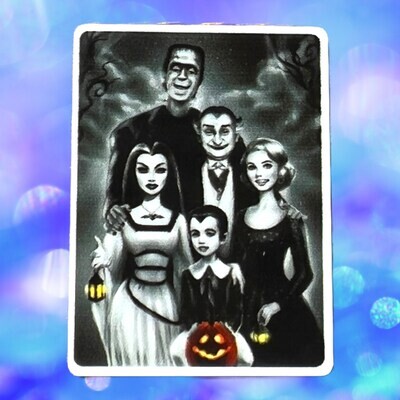 Munsters - Family - Gothic - Frankenstein - Lily - Herman - Funny - Nostalgia - Acrylic - Needle Minder - Pin - Magnet