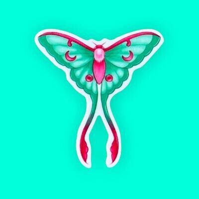 Moth - Butterfly - Insect - Bug - Acrylic - Needle Minder - Pin - Magnet