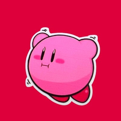 Kirby - Pink - Cartoon - Tv Show - Acrylic - Needle Minder - Pin - Magnet