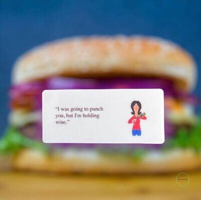 Wine - Bobs Burgers - Tina - Gene - Louise - Tv Show - Funny - Acrylic - Needle Minder - Pin - Magnet