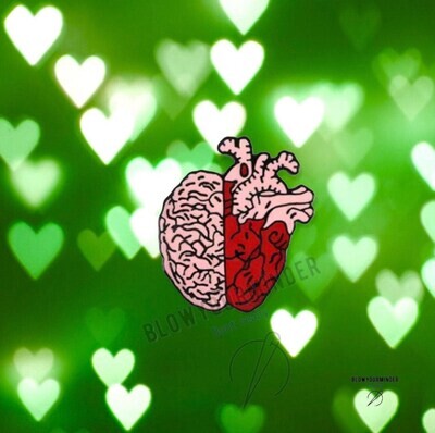 Heart - Brain - Needle Minder - Pin - Magnet