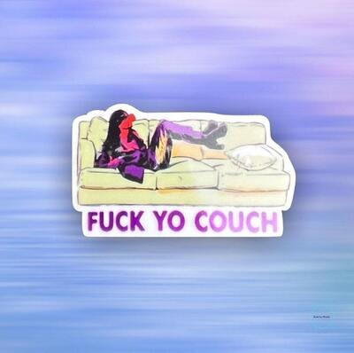 Fuck Yo Couch - Chapelle - Rick James Bitch - Comedian - Comedy - Funny - Acrylic - Needle Minder - Pin - Magnet