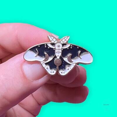 Moth - Insect - Bug - Moon Phase - Needle Minder - Pin - Magnet
