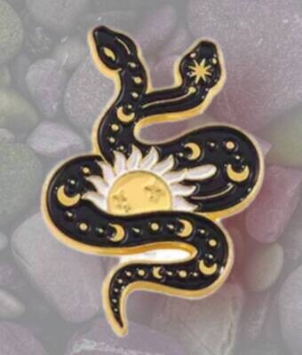 2 Headed Snake - Moon Phase - Witchy
