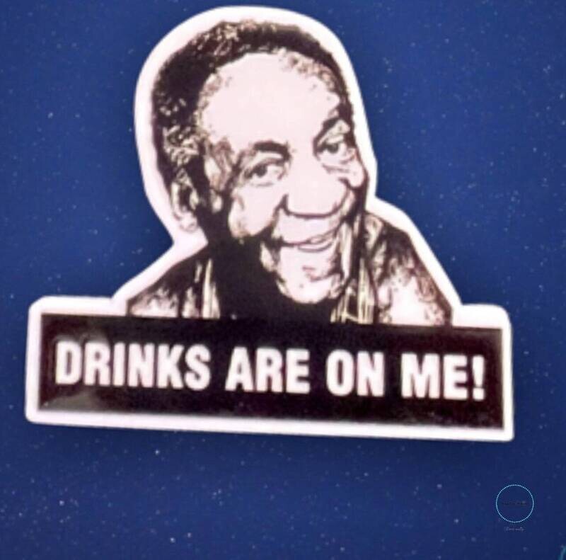 Cosby - Bill - Drinks - Tv Show - Popular - Acrylic - Needle Minder - Pin - Magnet