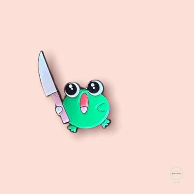 Violent Frog - Knife - Snarky - Needle Minder - Pin - Magnet