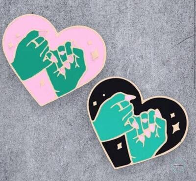 Set Of 2 - Pinky Promise - Best Friends - BFF - Love - Needle Minder - Pin - Magnet