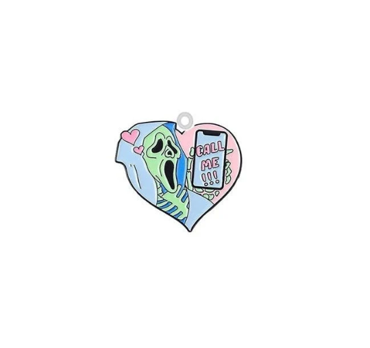 Ghost Face Acrylic - Minder - Needle - Pin - Magnet