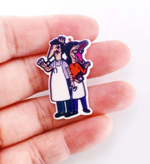Bobs Burgers - Beetlejuice - Acrylic - Minder - Needle - Pin - Magnet