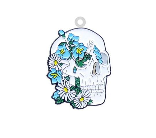 CLEARANCE - Skull - Acrylic - Minder - Needle - Pin - Magnet