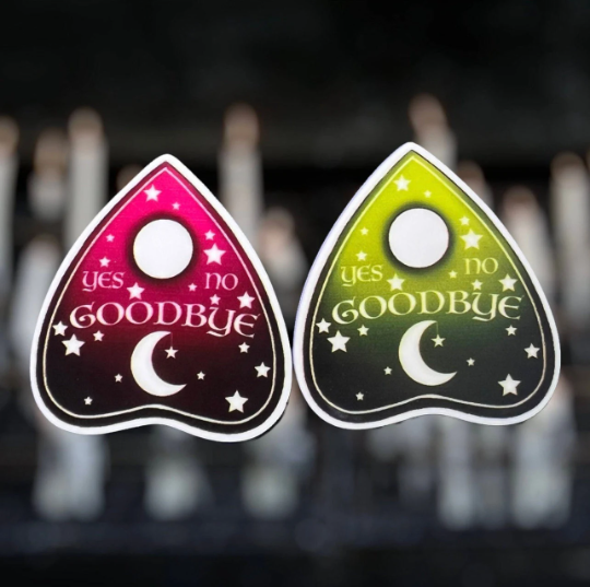 Ouija - Planchette - Game - Summon - Acrylic - Needle Minder - Pin - Magnet