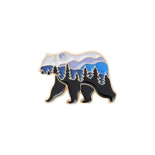 Bear - Mountain - Nature - Needle Minder - Pin - Magnet