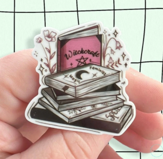 Spell Book - Wizard - Witch - Needle Minder - Pin - Magnet - Charm