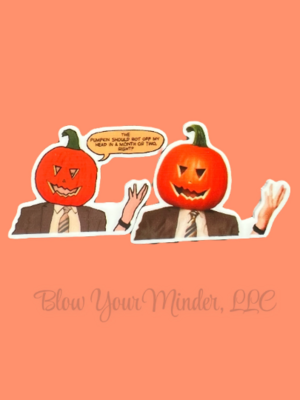 Dwight - Pumpkin - Halloween - Office - Acrylic - Needle Minder - Pin - Magnet