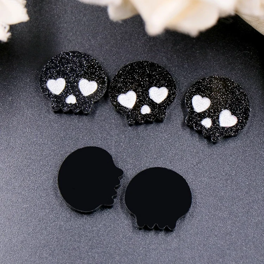Skull - Halloween - Snarky - Funny - Acrylic - Minder - Needle - Pin - Magnet
