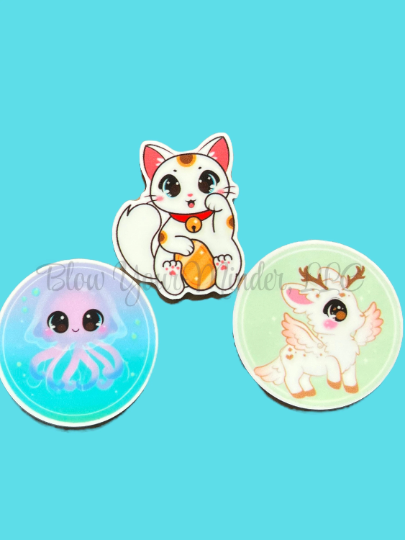 Kawaii - Octopus - Cat - Reindeer - Chibi - Cute - Luck - Ocean